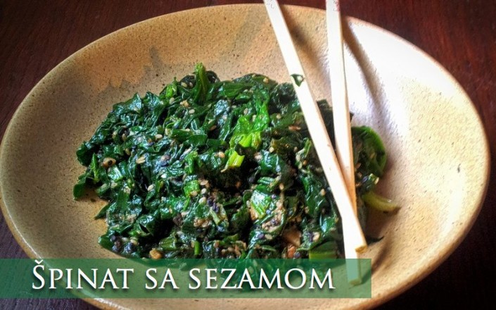 Špinat sa sezamom Špinat sa sezamom