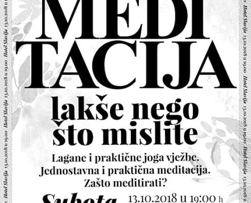 2018.10.13-Meditacija lakše nego što mislite