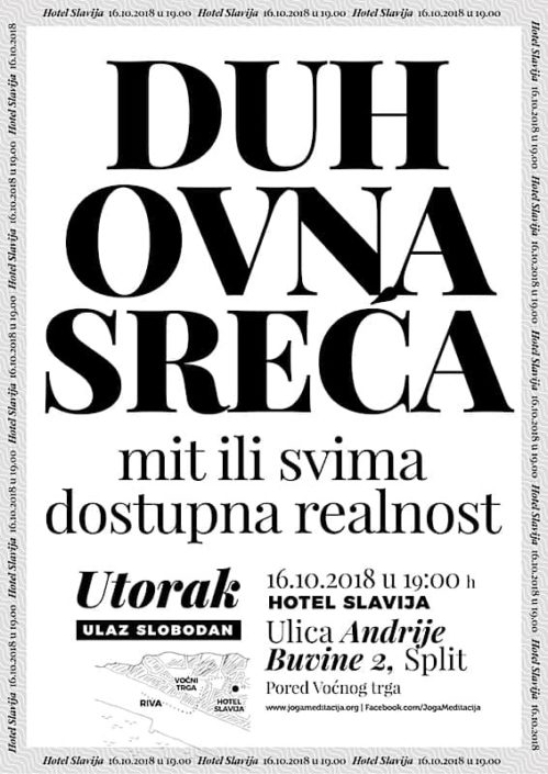 Duhovna sreća mit ili svima dostupna realnost 16.10.2018