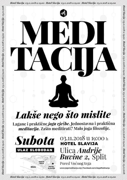 Meditacija lakše nego što mislite 3.11.2018