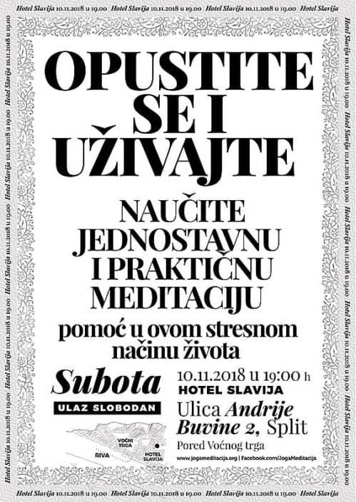 Opustite se i uživajte 10.11.2018
