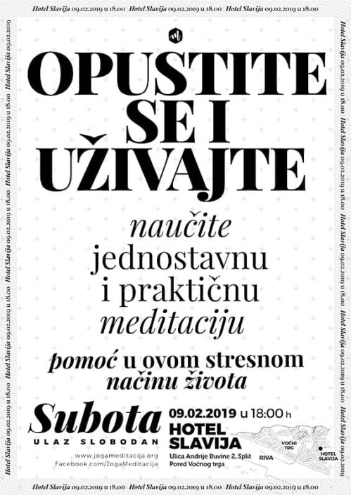 Opustite se i uživajte 9.02.2019