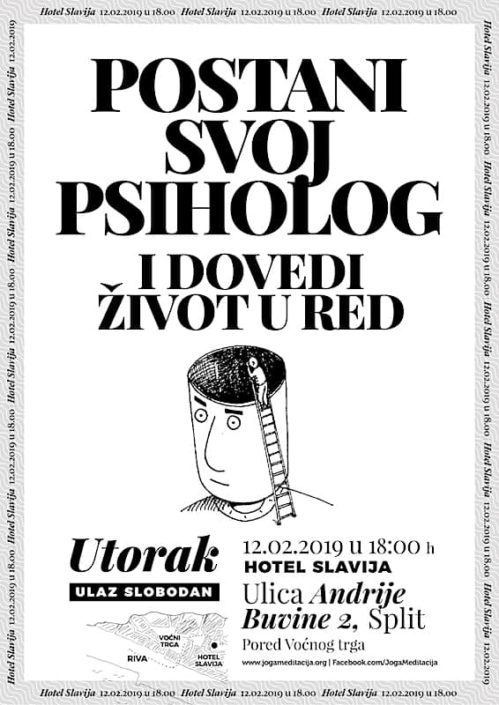 Postani svoj psiholog i dovedi život u red 12.02.2019